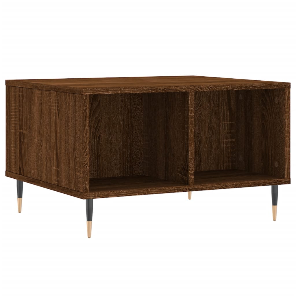 Stolić za kavu Smeđa hrasta 60x50x36,5 cm konstruirano drvo