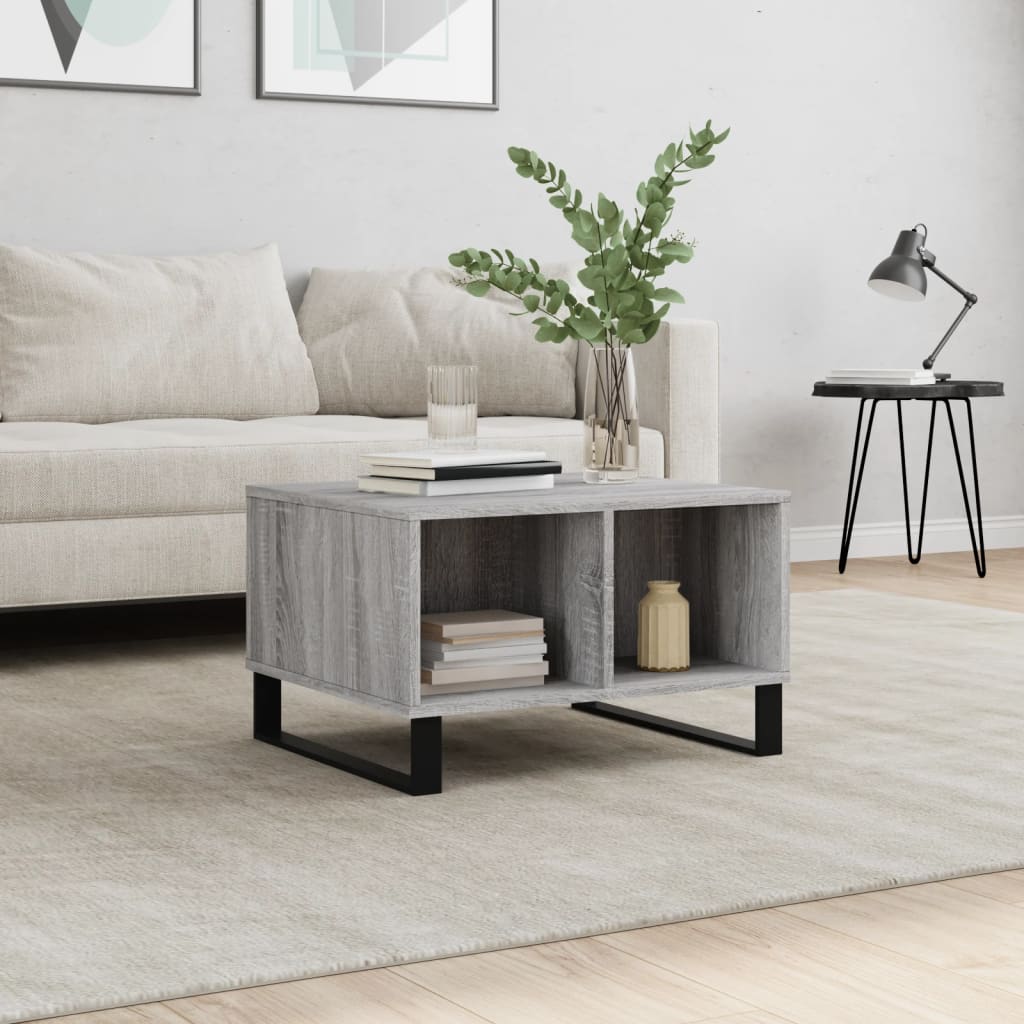 Stolić za kavu boja hrasta 60 x 50 x 36,5 cm konstruirano drvo