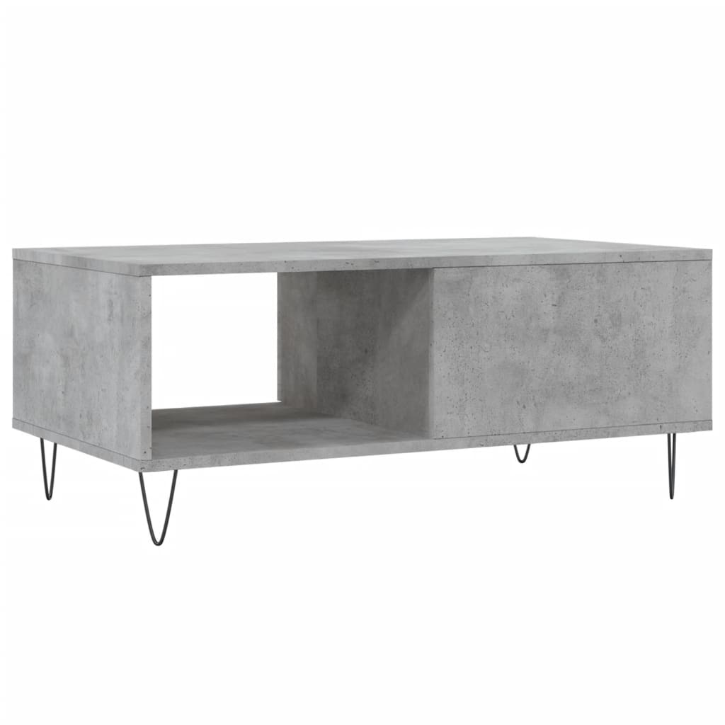 Stolić za kavu boja betona 90x50x36,5 cm konstruirano drvo