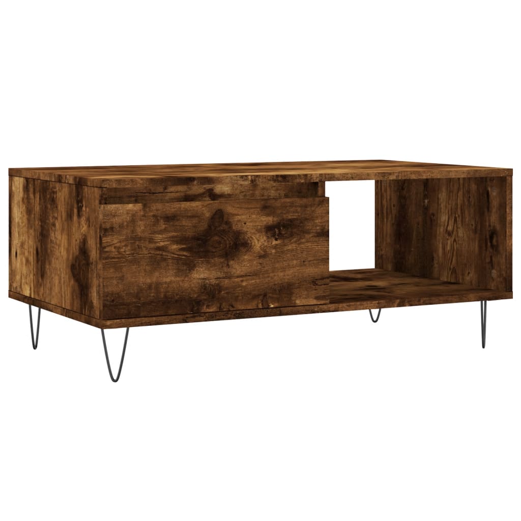 Stolić za kavu boja hrasta 90x50x36,5 cm konstruirano drvo