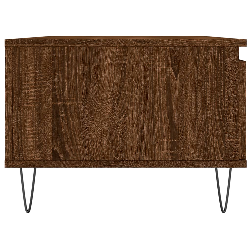 Stolić za kavu smeđa boja hrasta 90x50x36,5cm konstruirano drvo