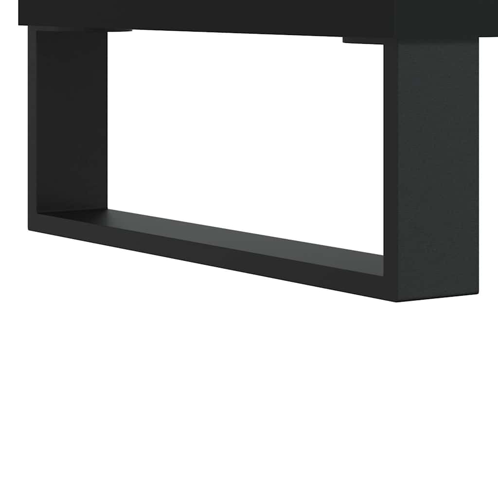 Stolić za kavu crni 90 x 50 x 36,5 cm od konstruiranog drva