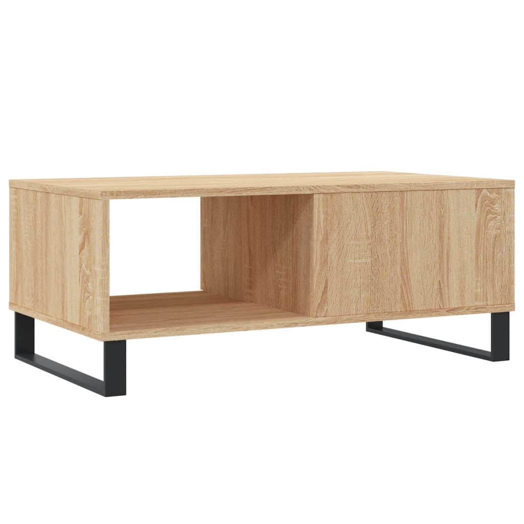 Stolić za kavu boja hrasta 90x50x36,5 cm konstruirano drvo