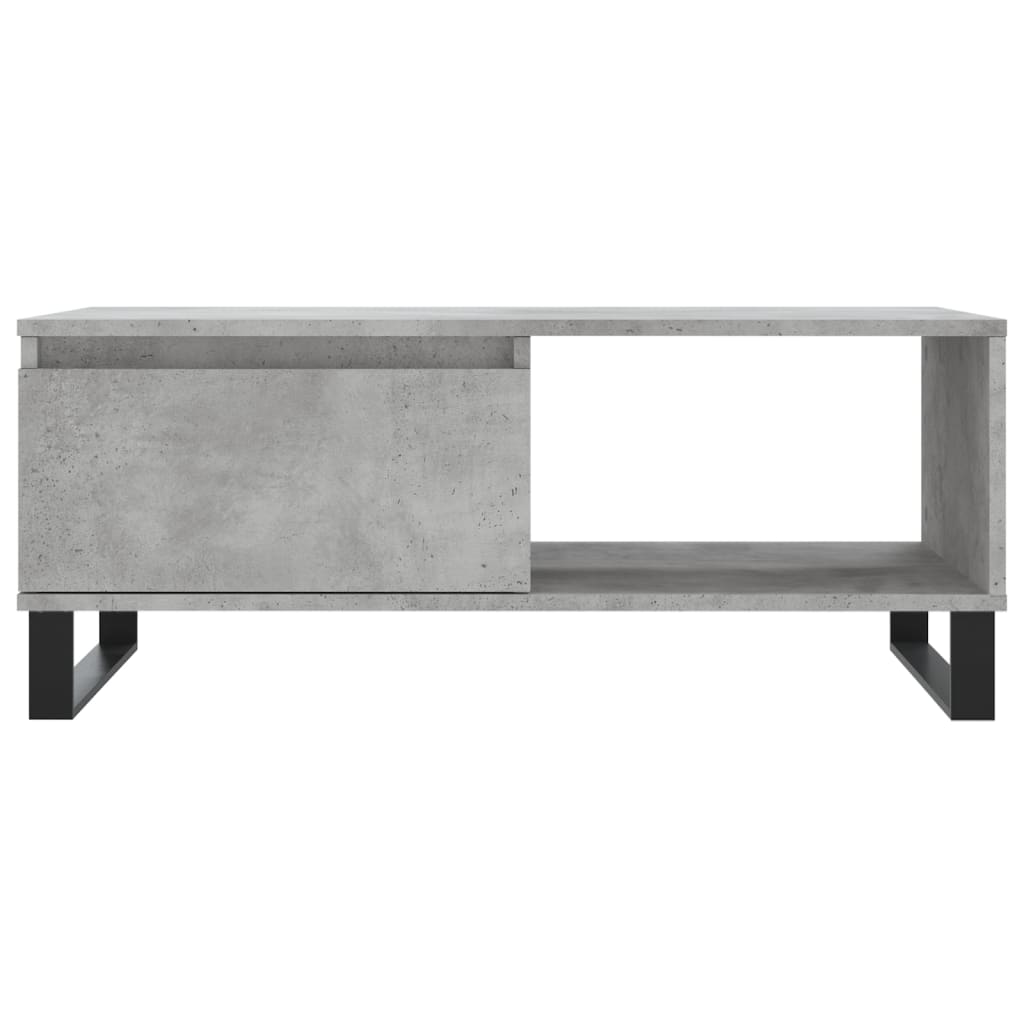 Stolić za kavu boja betona 90x50x36,5 cm konstruirano drvo