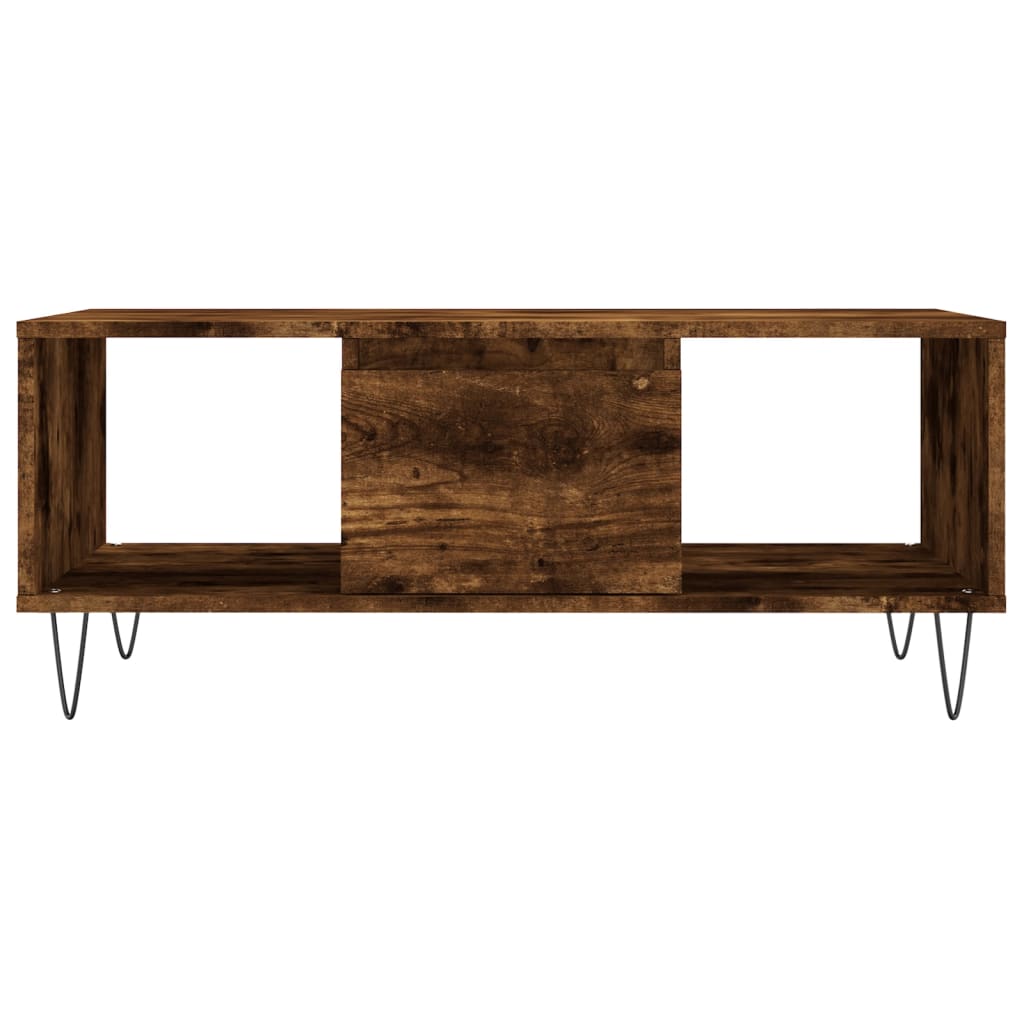 Stolić za kavu boja hrasta 90x50x36,5 cm konstruirano drvo
