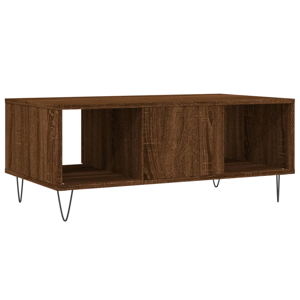 Stolić za kavu smeđa boja hrasta 90x50x36,5cm konstruirano drvo