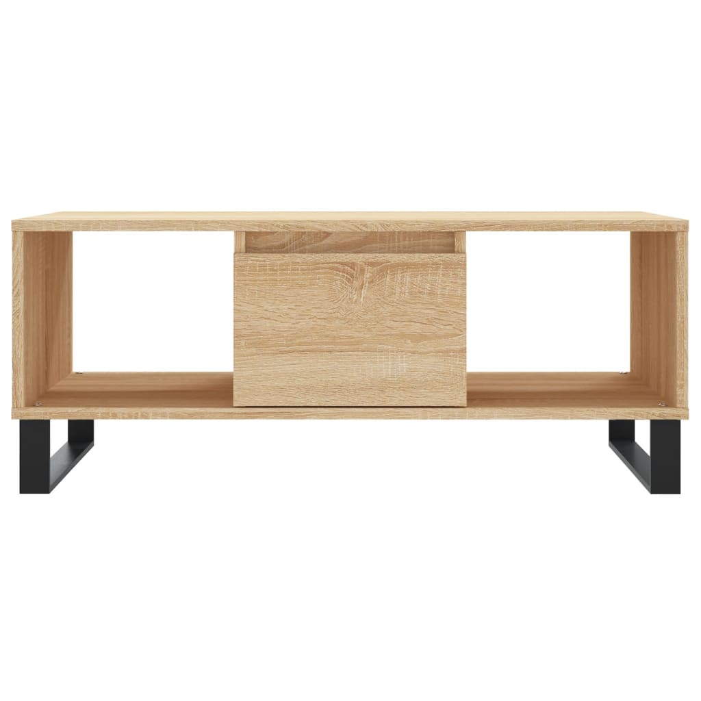 Stolić za kavu boja hrasta 90x50x36,5 cm konstruirano drvo