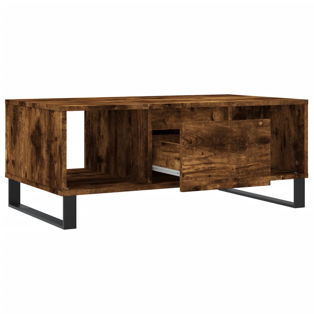 Stolić za kavu boja hrasta 90x50x36,5 cm konstruirano drvo