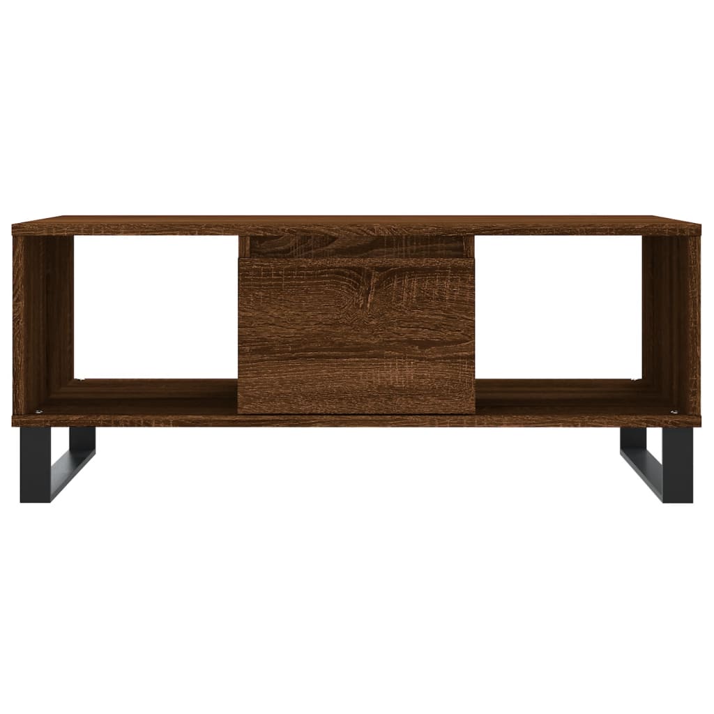 Stolić za kavu smeđa boja hrasta 90x50x36,5cm konstruirano drvo