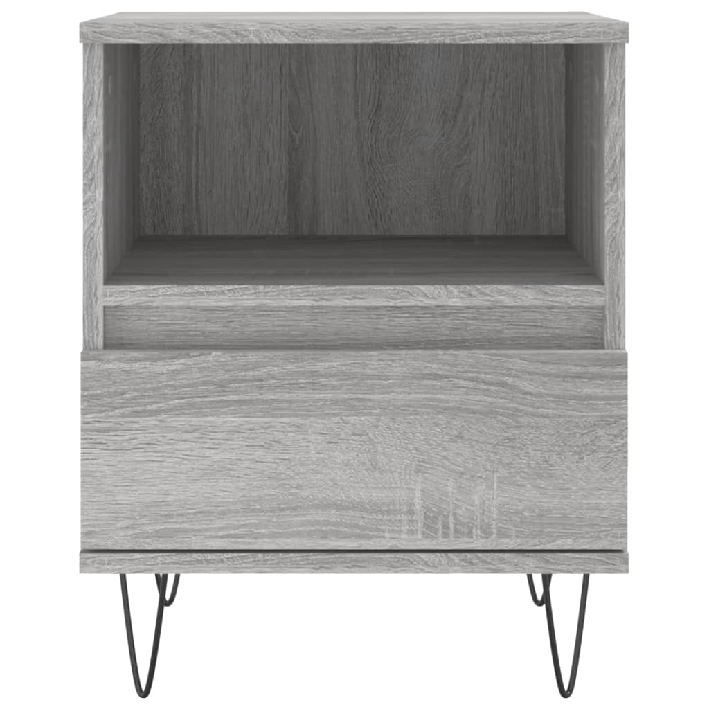 Noćni ormarići 2 kom boja hrasta 40x35x50 cm konstruirano drvo