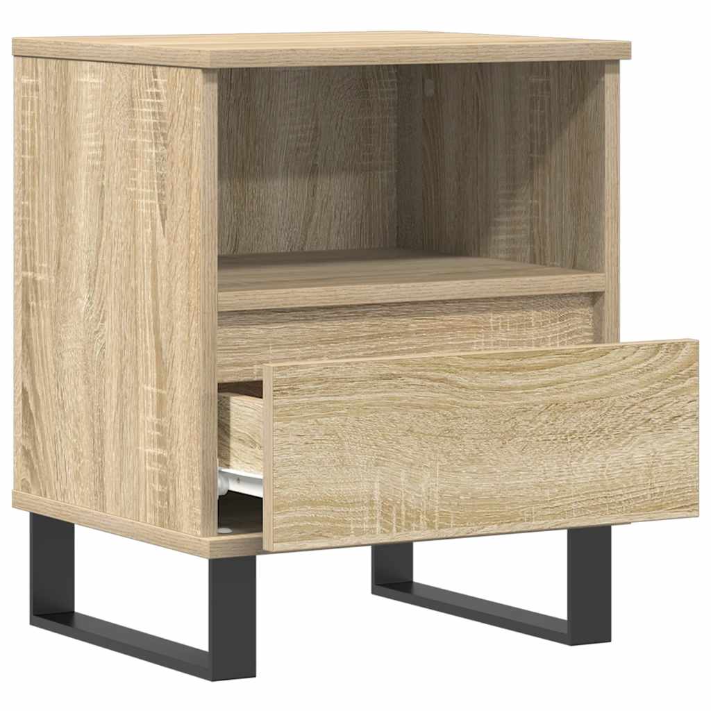 Noćni ormarići 2 kom boja hrasta 40x35x50 cm konstruirano drvo