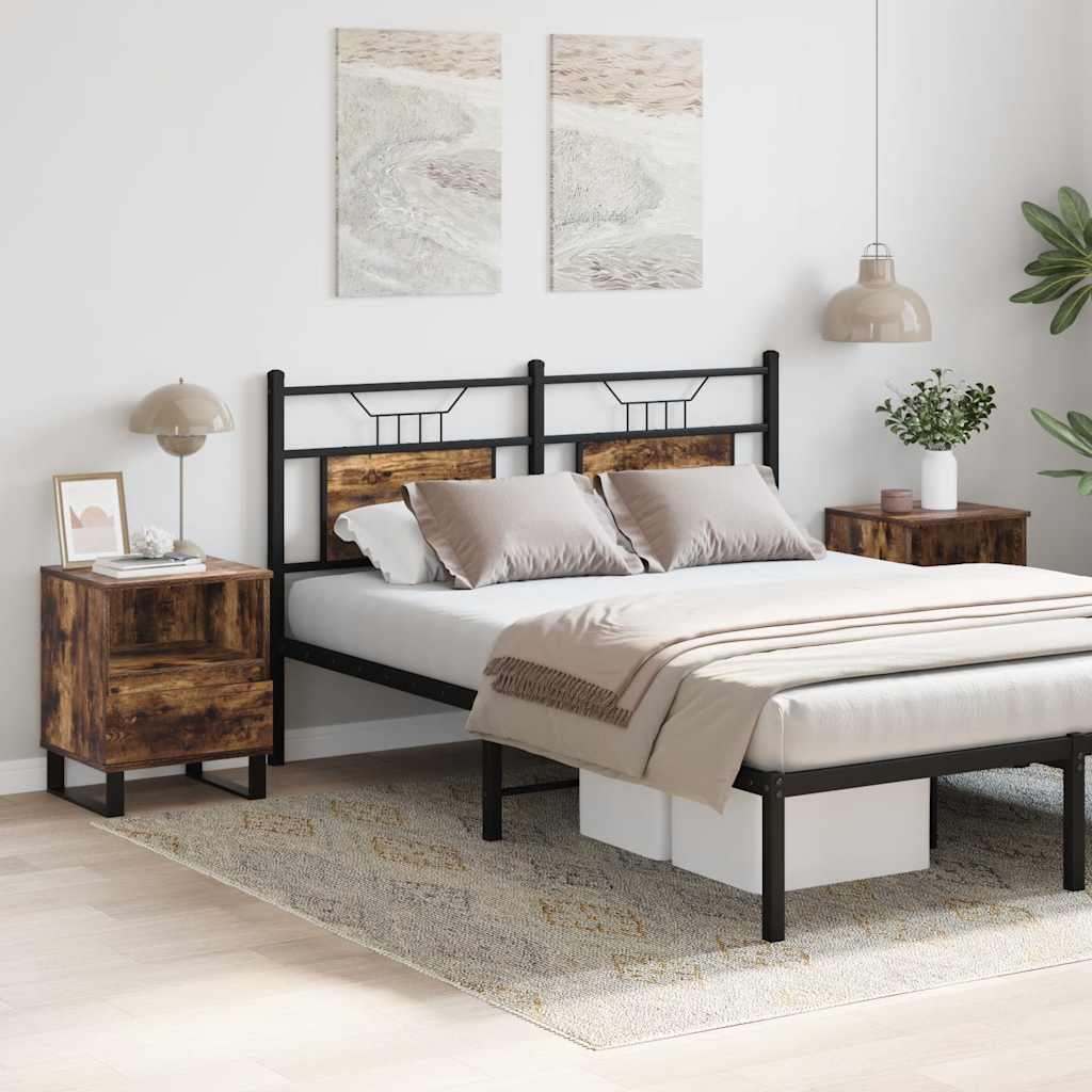 Noćni ormarići 2 kom boja hrasta 40x35x50 cm konstruirano drvo