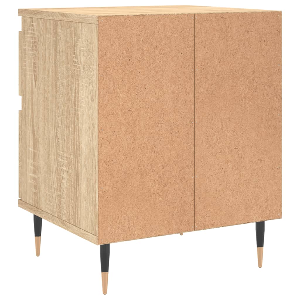 Noćni ormarići 2 kom boja hrasta 40x35x50 cm konstruirano drvo