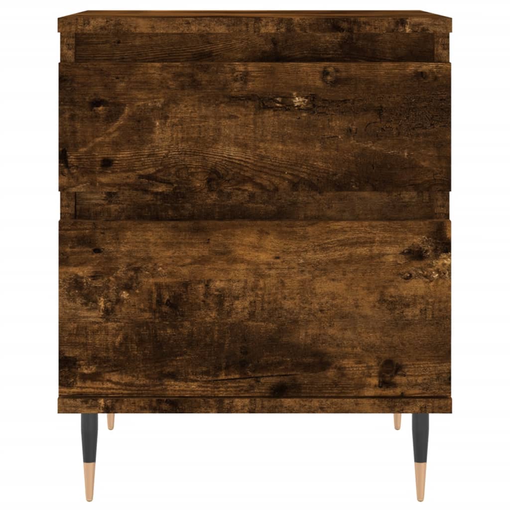 Noćni ormarići 2 kom boja hrasta 40x35x50 cm konstruirano drvo