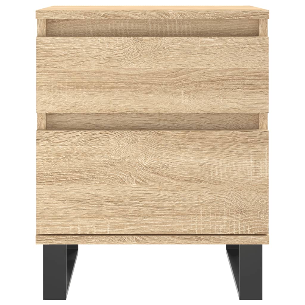 Noćni ormarići 2 kom boja hrasta 40x35x50 cm konstruirano drvo
