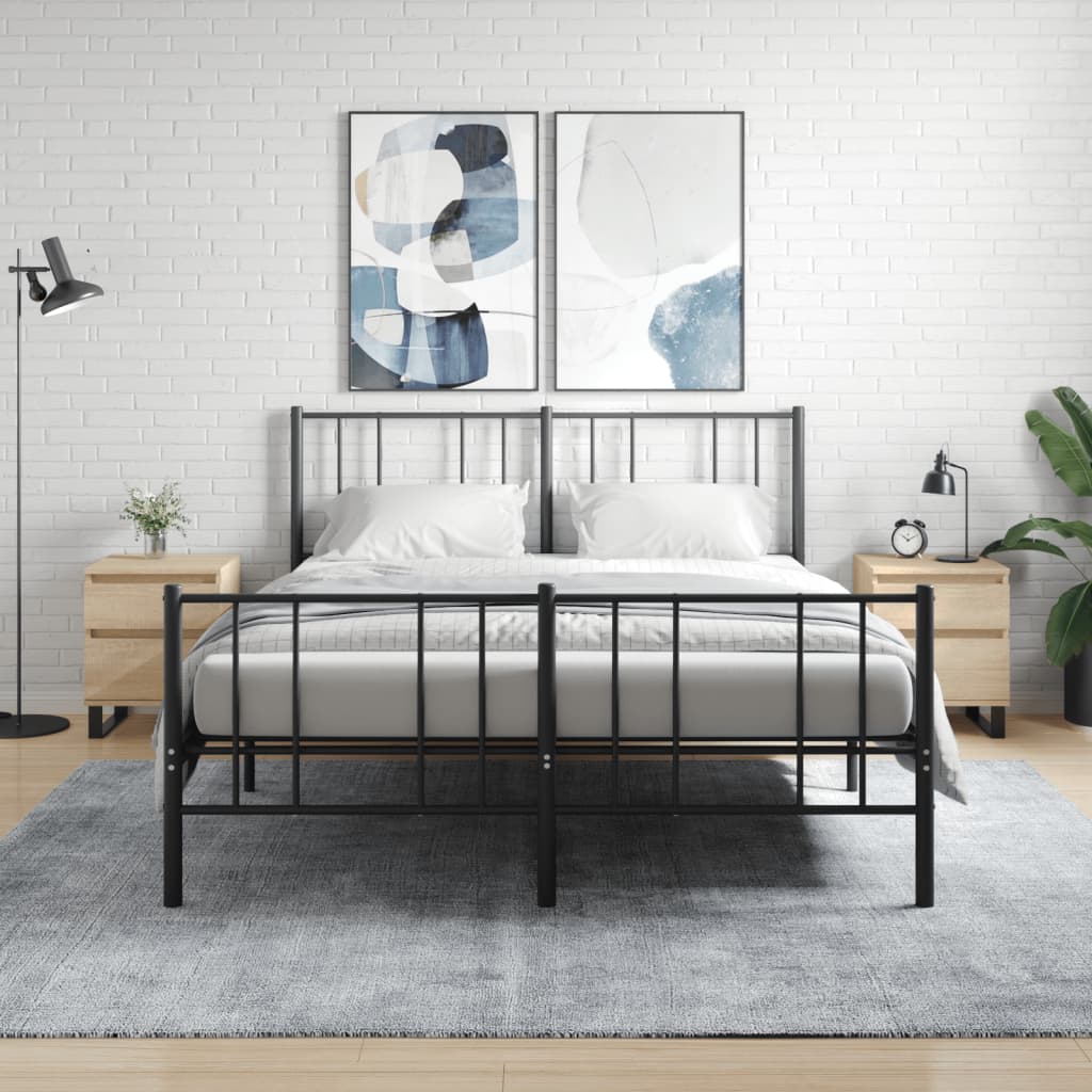 Noćni ormarići 2 kom boja hrasta 40x35x50 cm konstruirano drvo