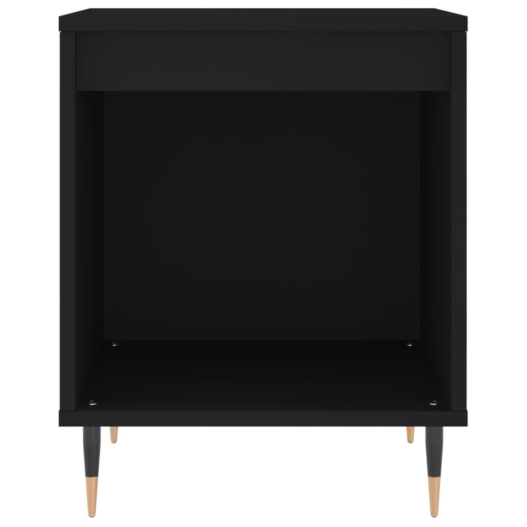 Noćni ormarići 2 kom crni 40x35x50 cm od konstruiranog drva