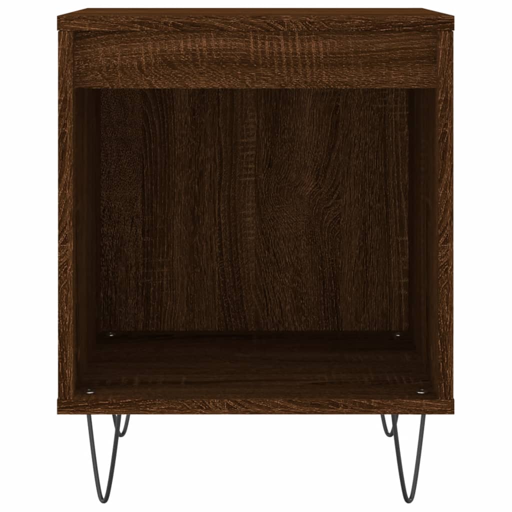 Noćni ormarići 2 kom boja hrasta 40x35x50 cm konstruirano drvo