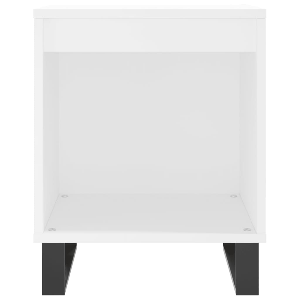Noćni ormarići 2 kom bijeli 40 x 35 x 50 cm konstruirano drvo