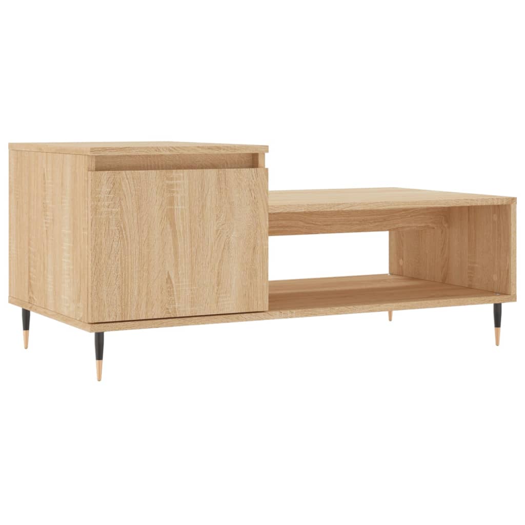 Stolić za kavu boja hrasta 100 x 50 x 45 cm konstruirano drvo