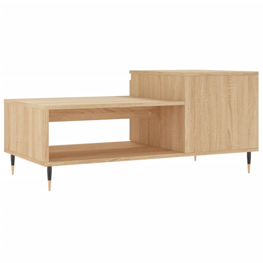 Stolić za kavu boja hrasta 100 x 50 x 45 cm konstruirano drvo