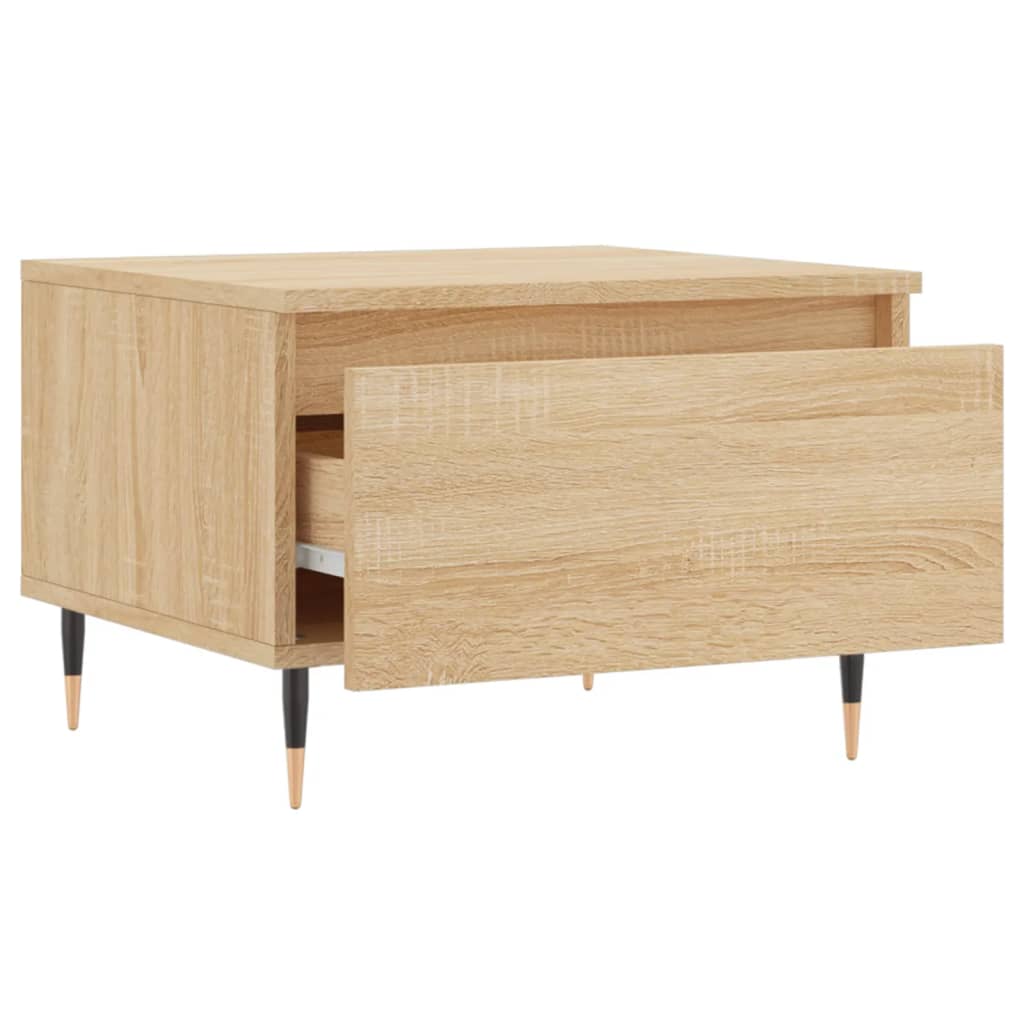 Stolići za kavu 2 kom boja hrasta 50x46x35 cm konstruirano drvo Smeđa