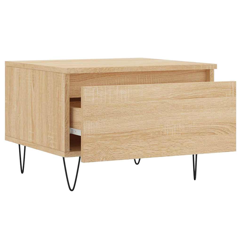 Stolići za kavu 2 kom boja hrasta 50x46x35 cm konstruirano drvo