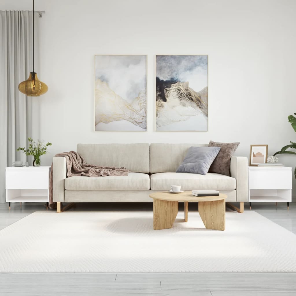 Stolići za kavu 2 kom bijeli 50x46x50 cm od konstruiranog drva Bijela