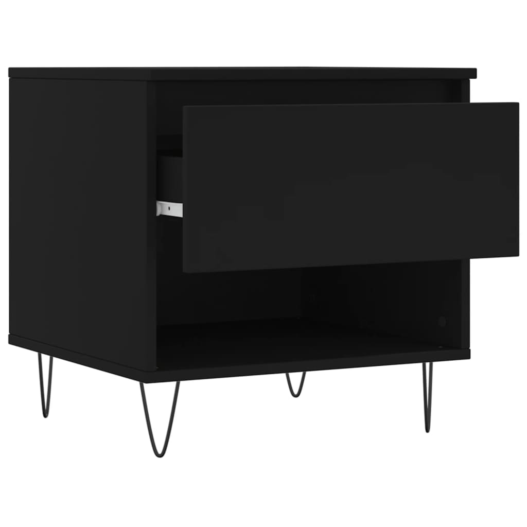 Stolić za kavu crni 50 x 46 x 50 cm od konstruiranog drva
