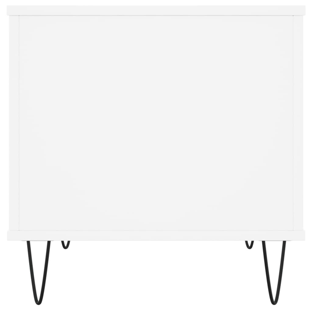 Stolić za kavu bijeli 60 x 44,5 x 45 cm od konstruiranog drva