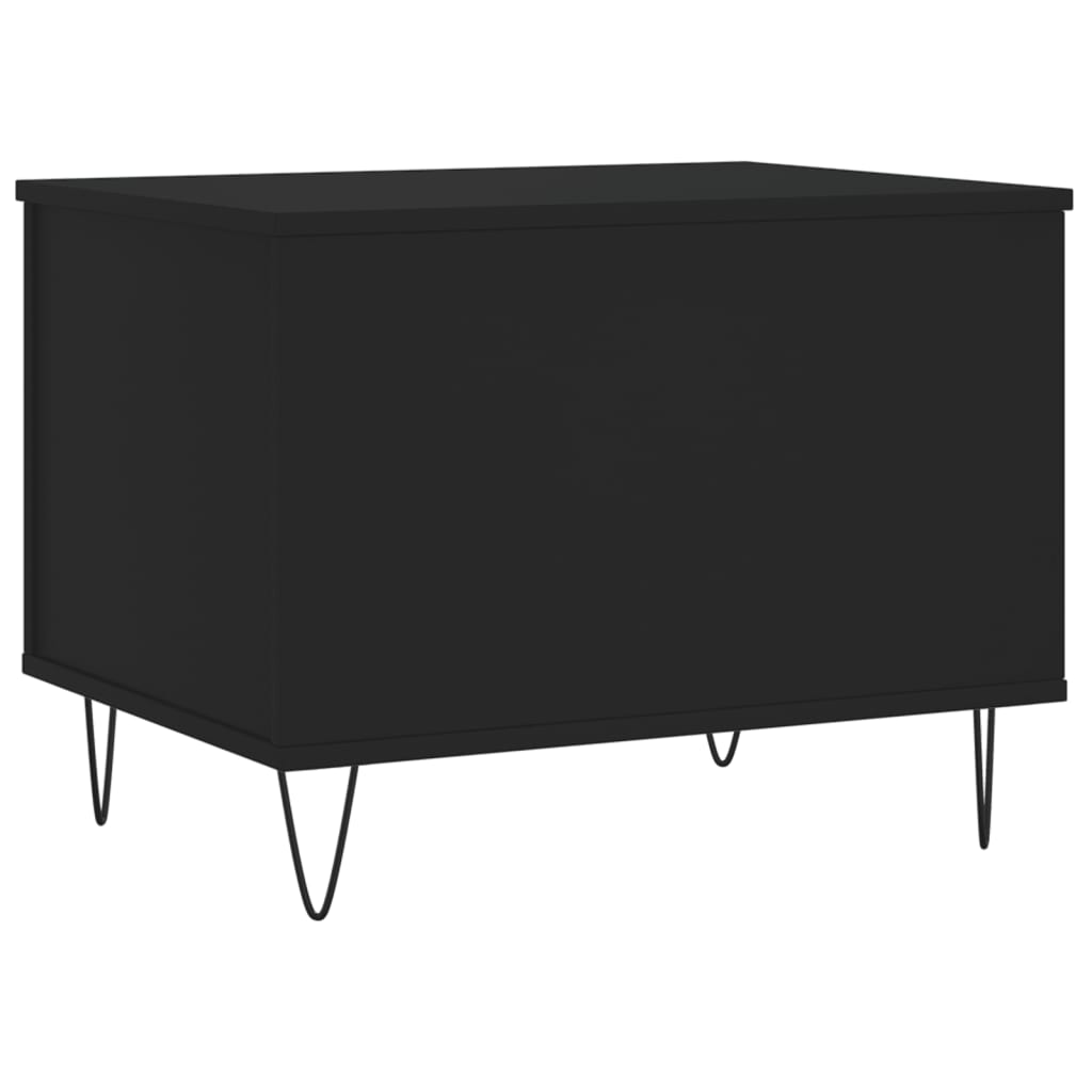 Stolić za kavu crni 60 x 44,5 x 45 cm od konstruiranog drva