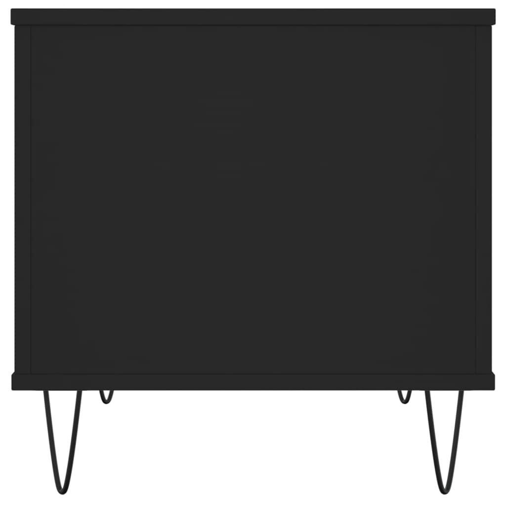 Stolić za kavu crni 60 x 44,5 x 45 cm od konstruiranog drva