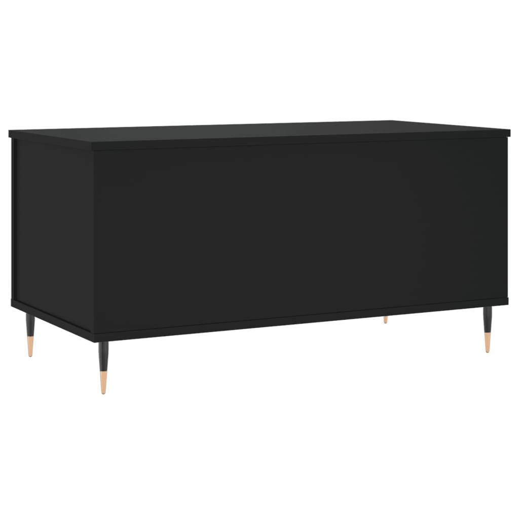 Stolić za kavu crni 90 x 44,5 x 45 cm od konstruiranog drva