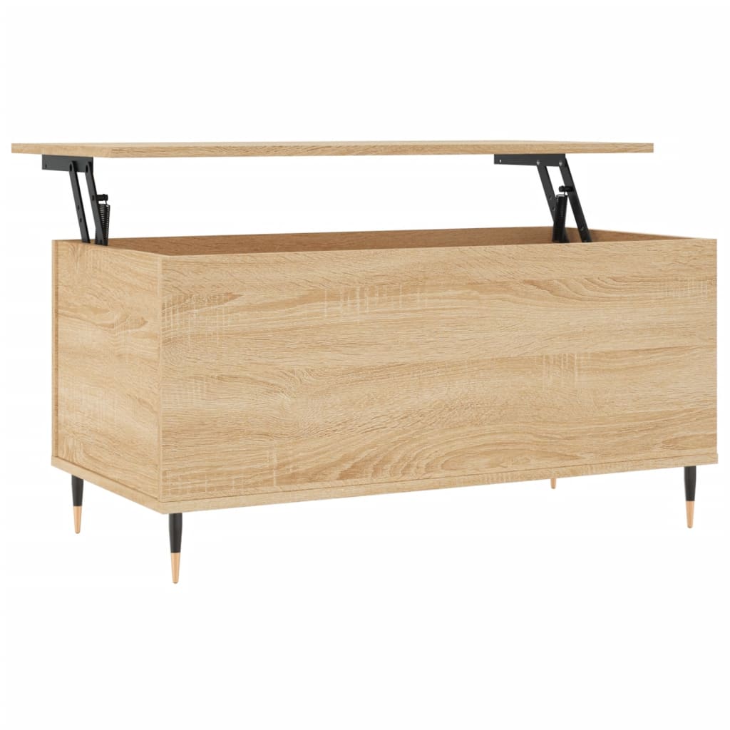Stolić za kavu boja hrasta 90 x 44,5 x 45 cm konstruirano drvo