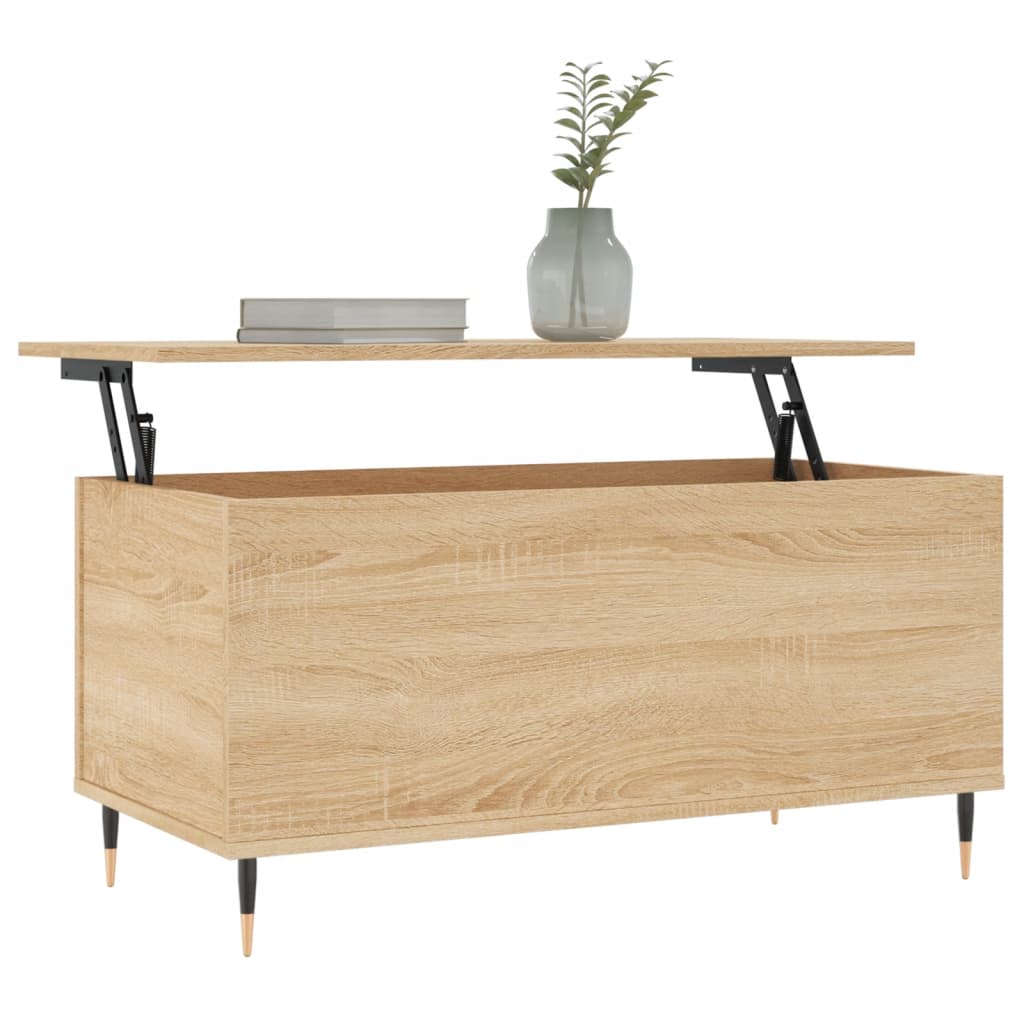 Stolić za kavu boja hrasta 90 x 44,5 x 45 cm konstruirano drvo