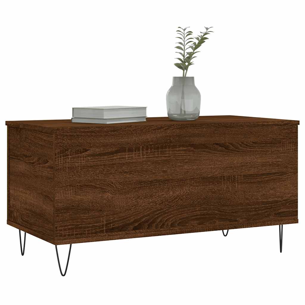 Stolić za kavu boja hrasta 90 x 44,5 x 45 cm konstruirano drvo