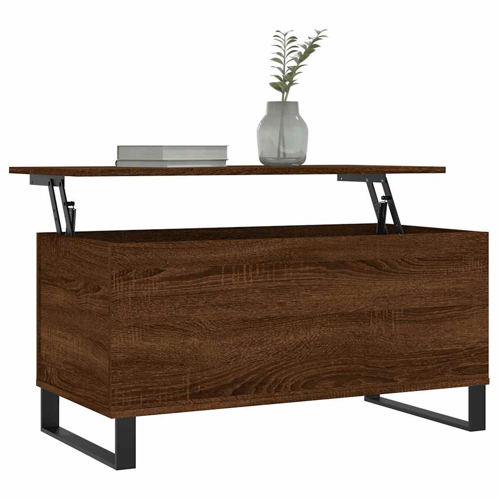 Stolić za kavu boja hrasta 90 x 44,5 x 45 cm konstruirano drvo