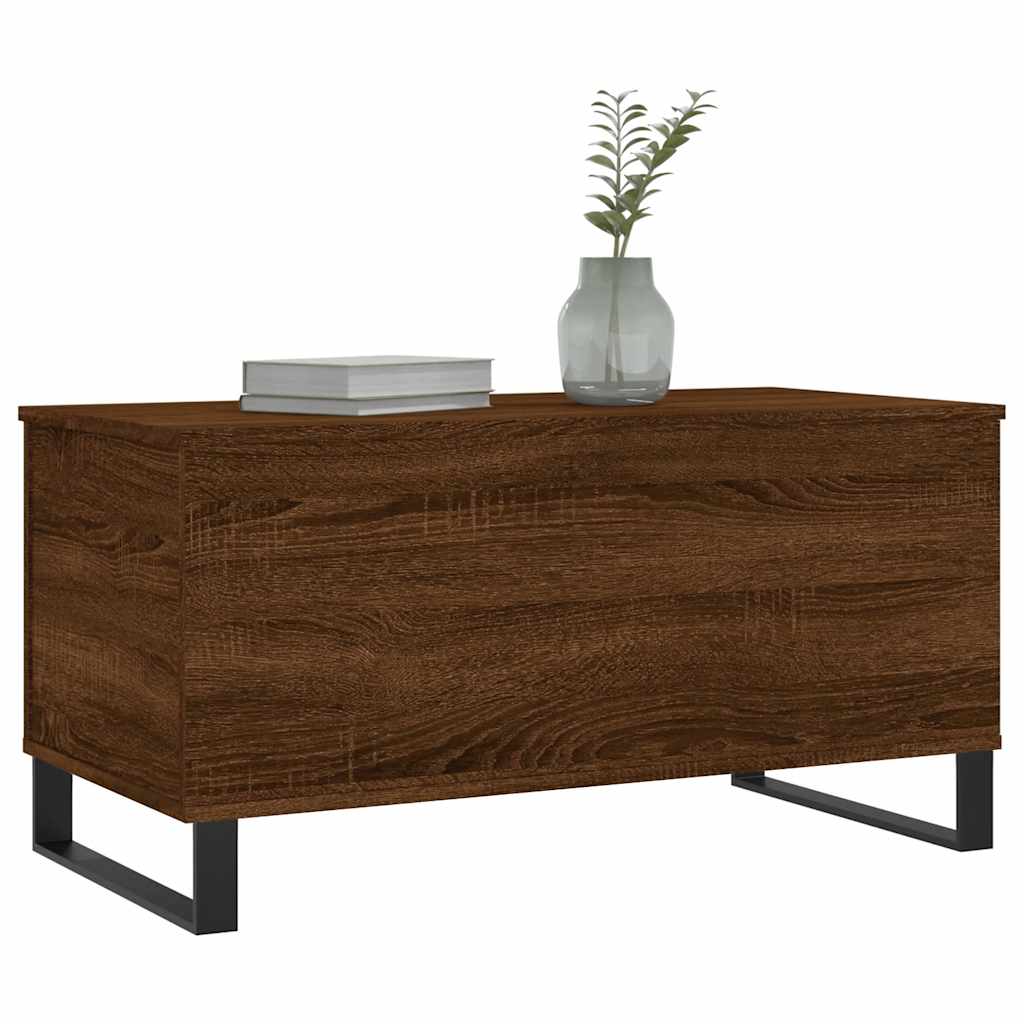 Stolić za kavu boja hrasta 90 x 44,5 x 45 cm konstruirano drvo