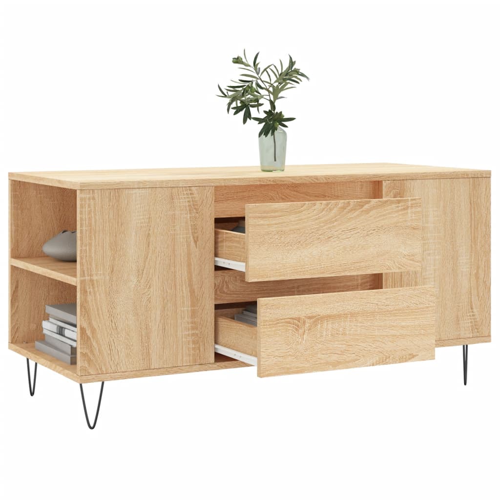 Stolić za kavu boja hrasta 102x44,5x50 cm od konstruiranog drva