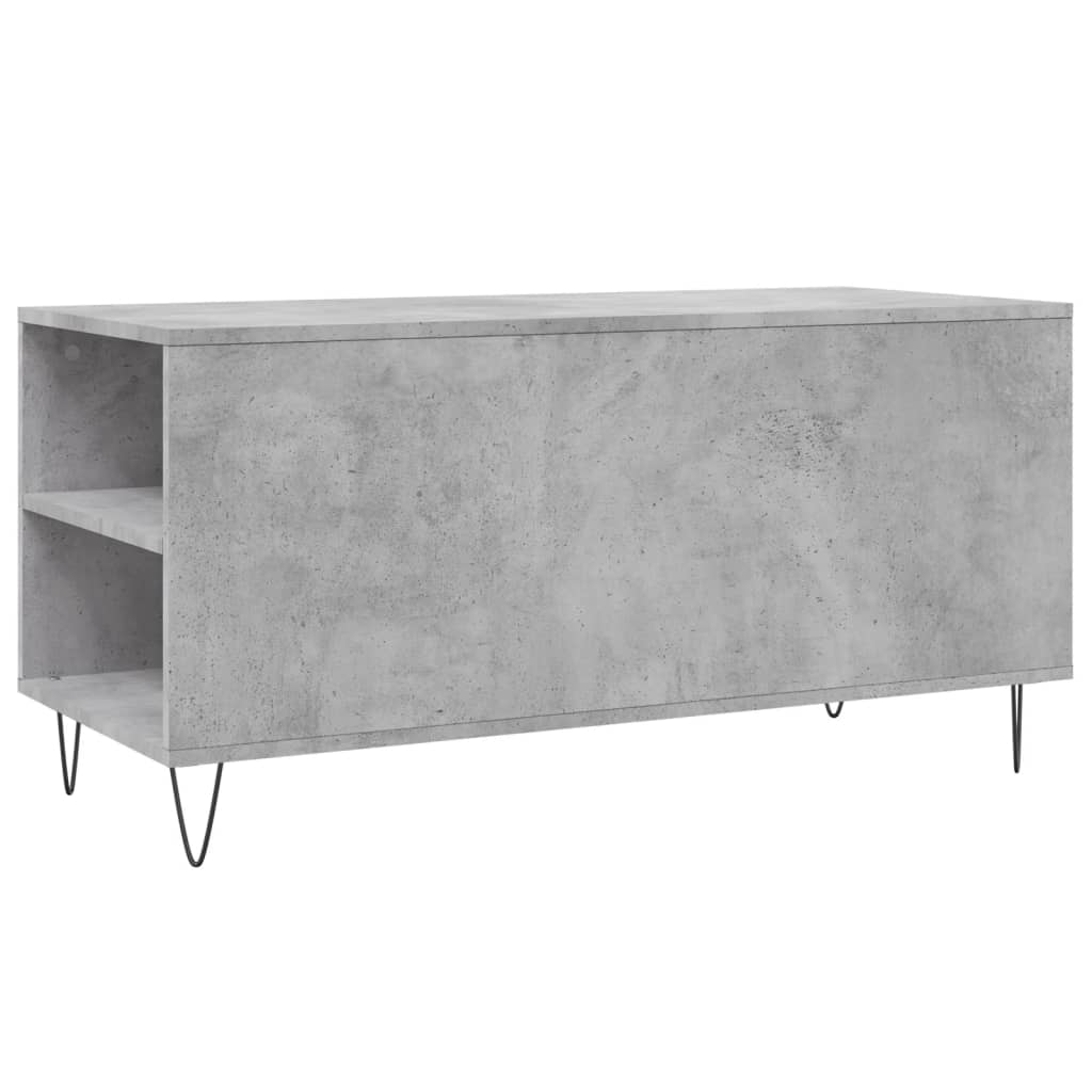 Stolić za kavu boja betona 102x44,5x50 cm od konstruiranog drva