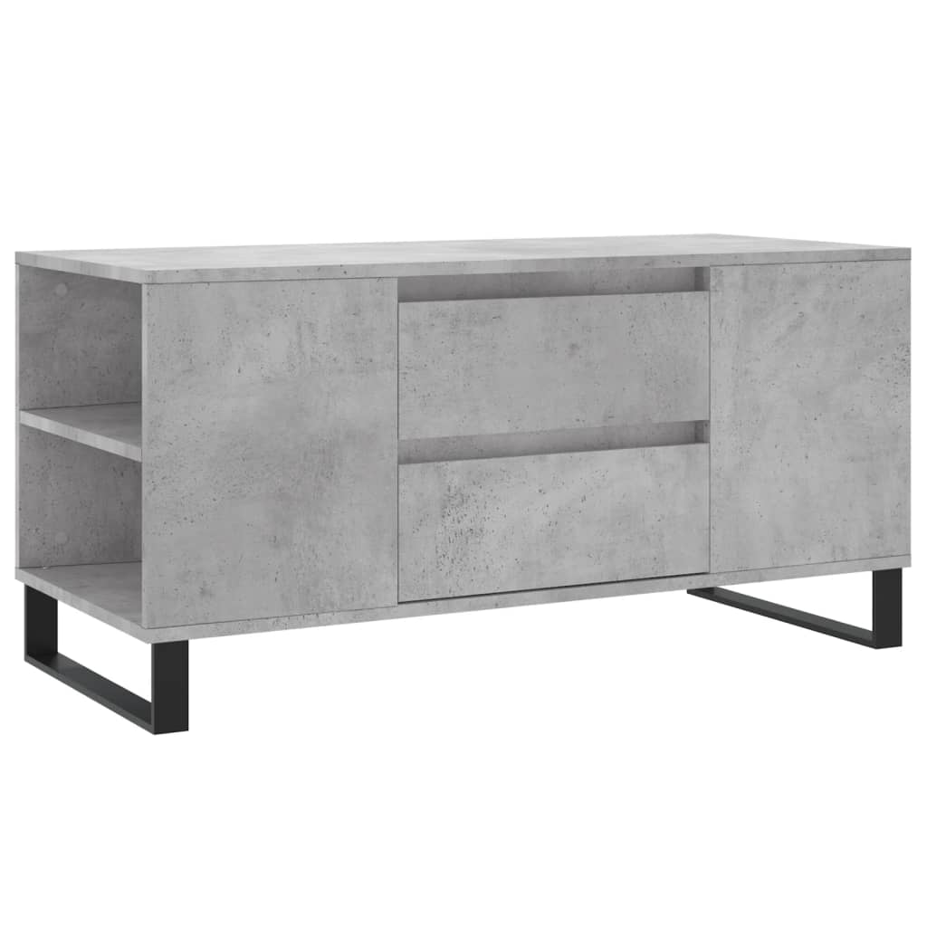 Stolić za kavu boja betona 102x44,5x50 cm od konstruiranog drva