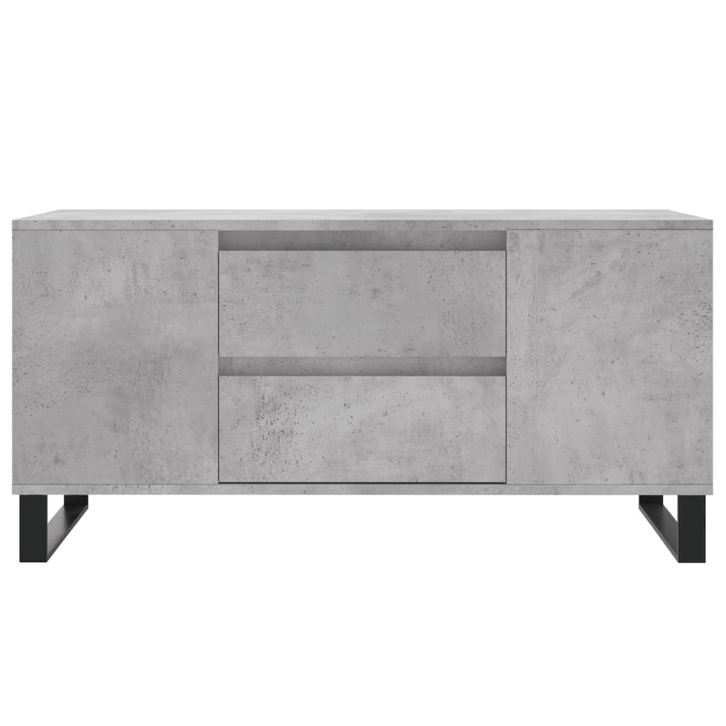 Stolić za kavu boja betona 102x44,5x50 cm od konstruiranog drva