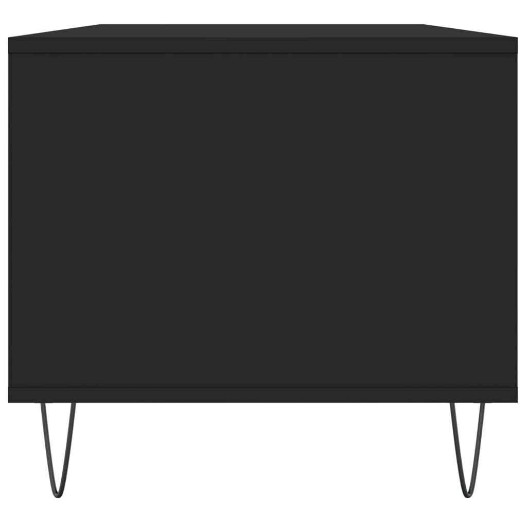 Stolić za kavu crni 90 x 49 x 45 cm od konstruiranog drva