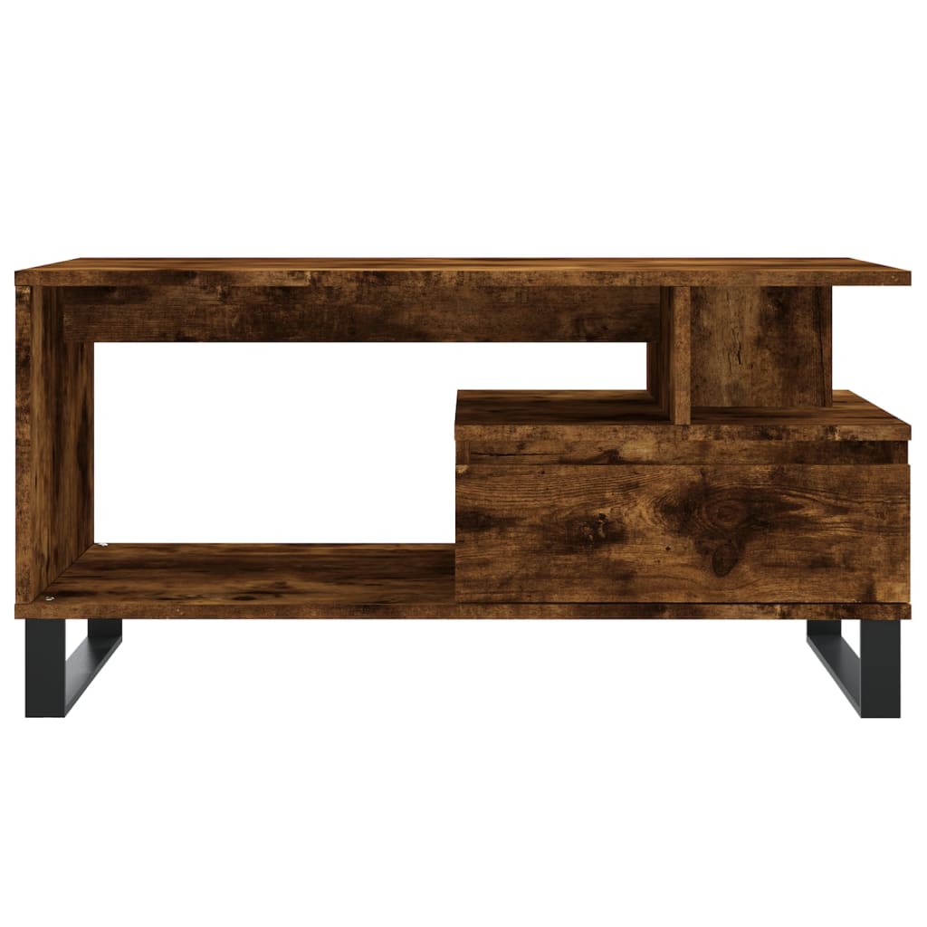 Stolić za kavu boja hrasta 90x49x45 cm konstruirano drvo