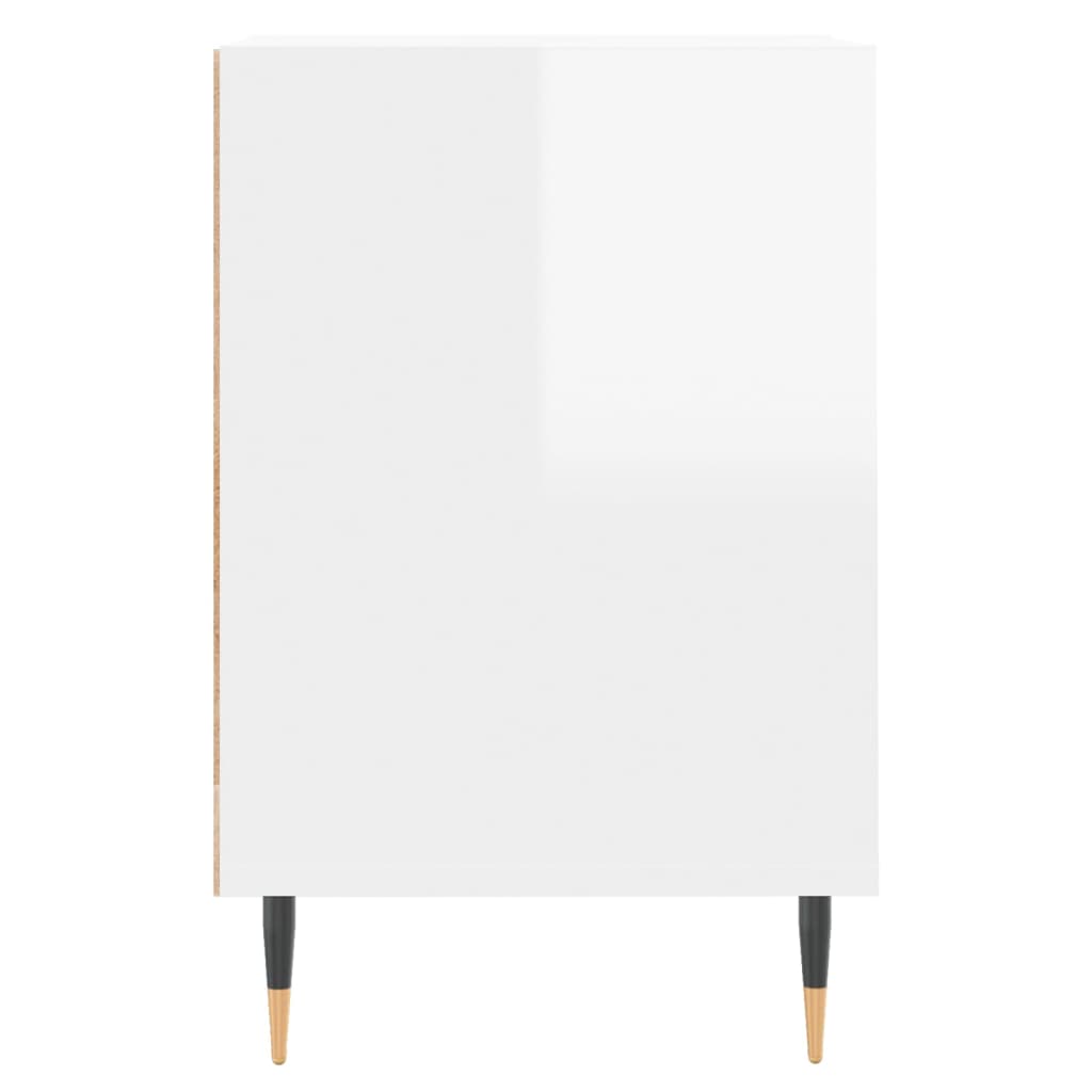 TV ormarić sjajni bijeli 160x35x55 cm od konstruiranog drva