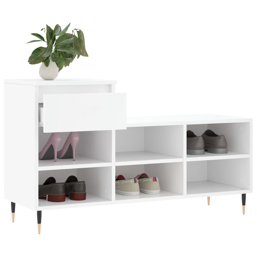 Ormarić za cipele bijeli 102 x 36 x 60 cm od konstruiranog drva