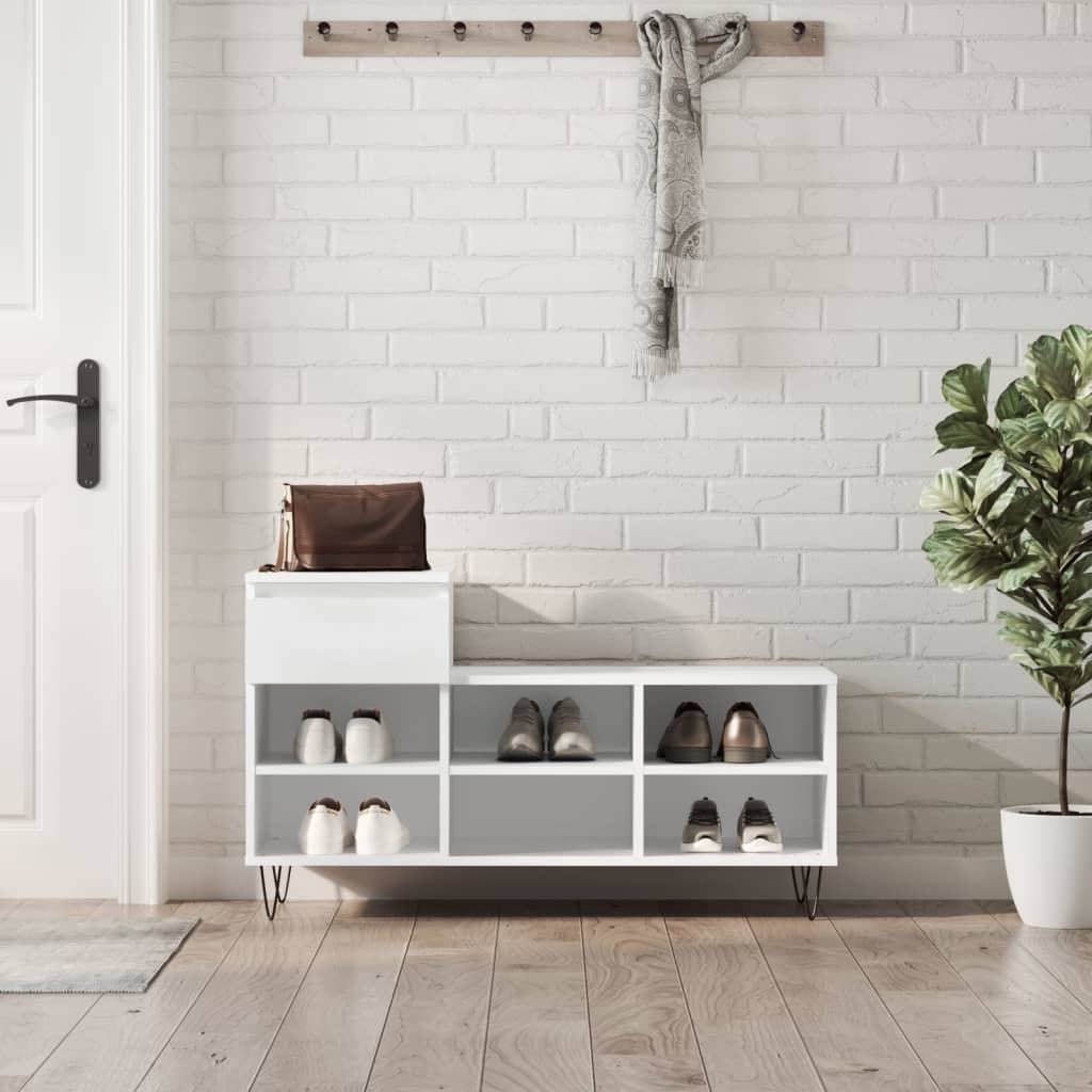 Ormarić za cipele bijeli 102 x 36 x 60 cm od konstruiranog drva