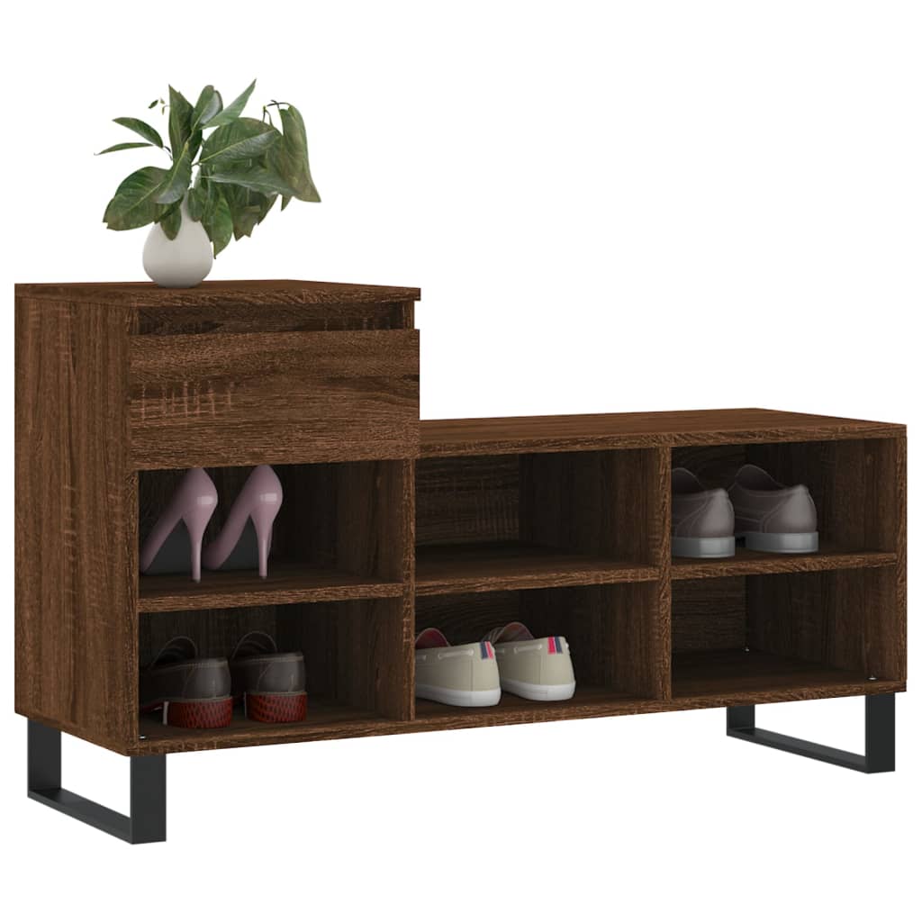 Ormarić za cipele boja hrasta 102x36x60 cm konstruirano drvo