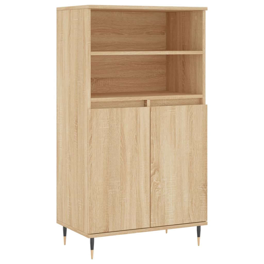 Visoka komoda hrasta sonome 60x36x110 cm od konstruiranog drva