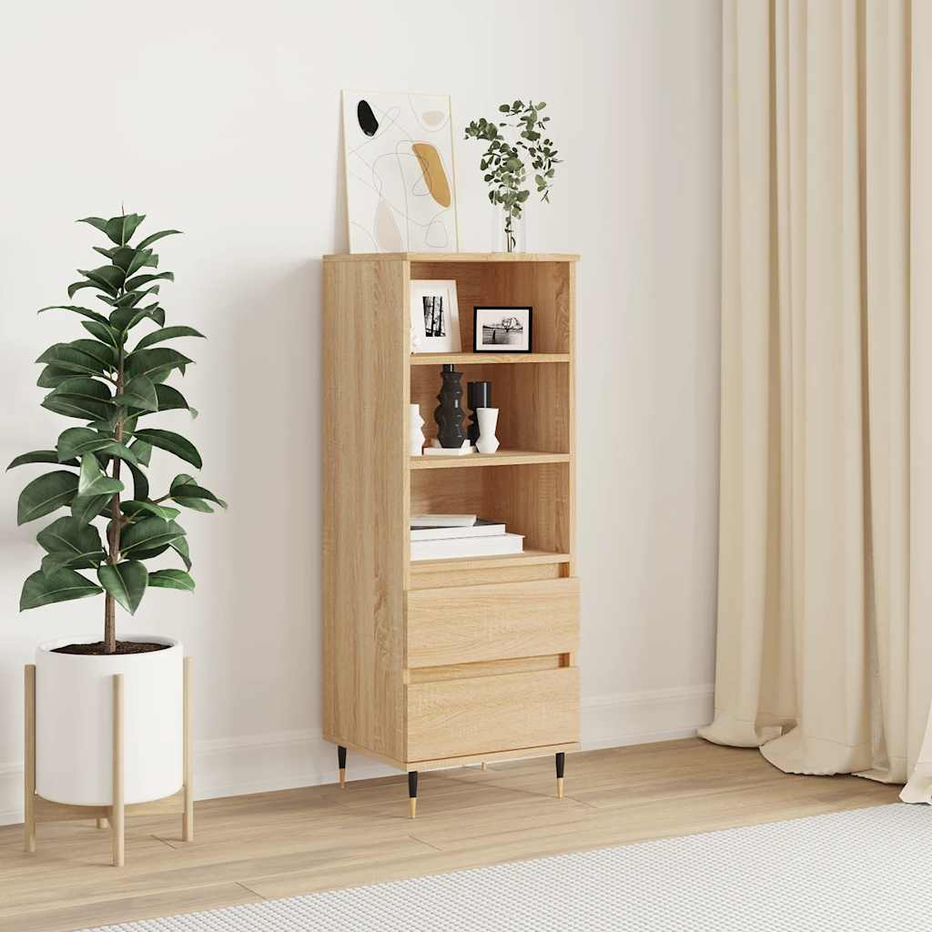 Visoka komoda hrasta sonome 40x36x110 cm od konstruiranog drva